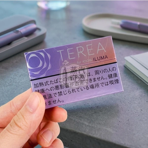 日本TEREA Fusion Menthol紫冰水蜜桃/花香薄荷-手拿展示